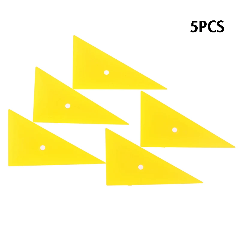 

5PCS Soft Triangle Vinyl Wrap Squeegee Car Window Tinting Go Corner Carbon Film Installation Tool Sticker StylingScraper