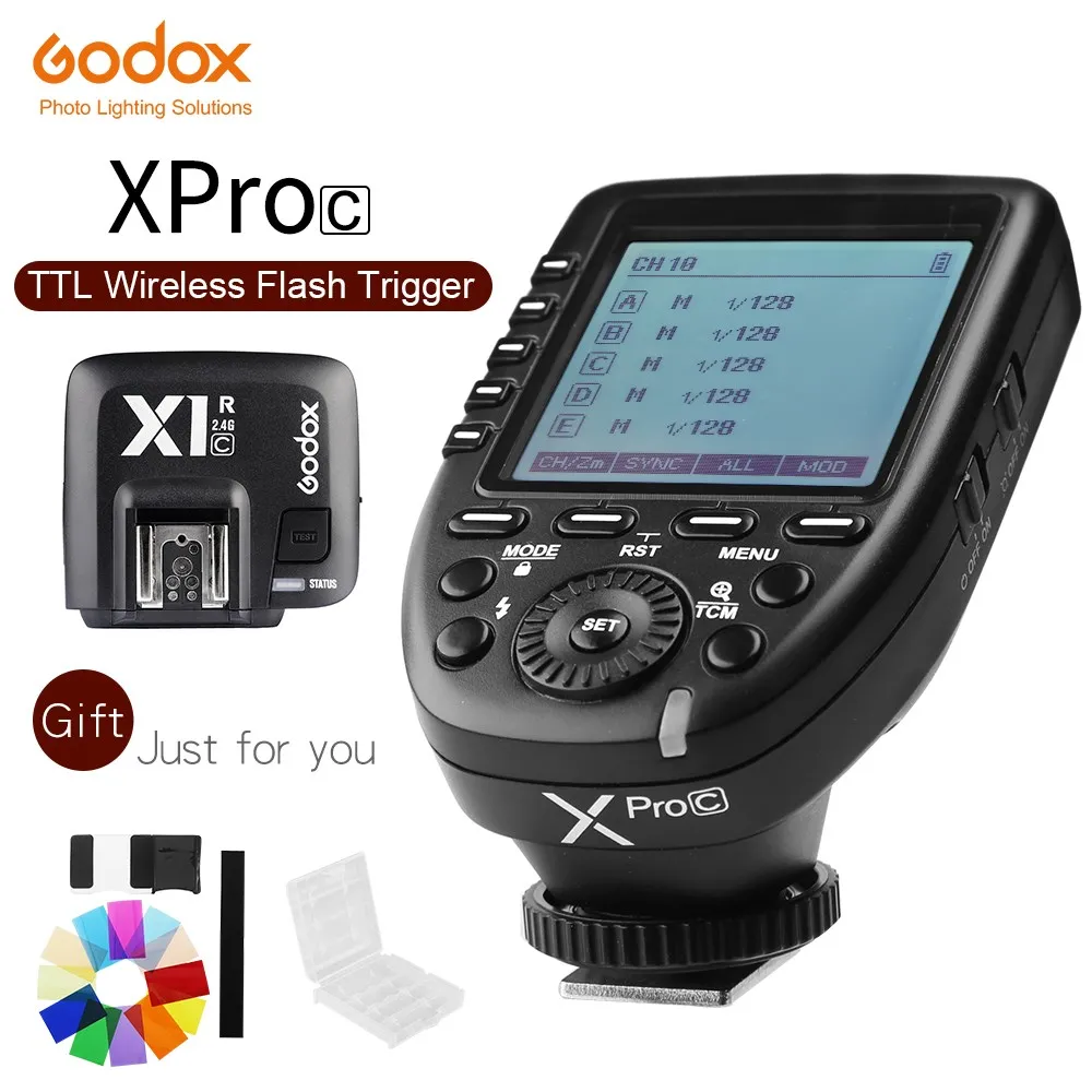 Беспроводной пульт дистанционного управления Godox Xpro-C Φ II 2 4G X с приемником X1R-C