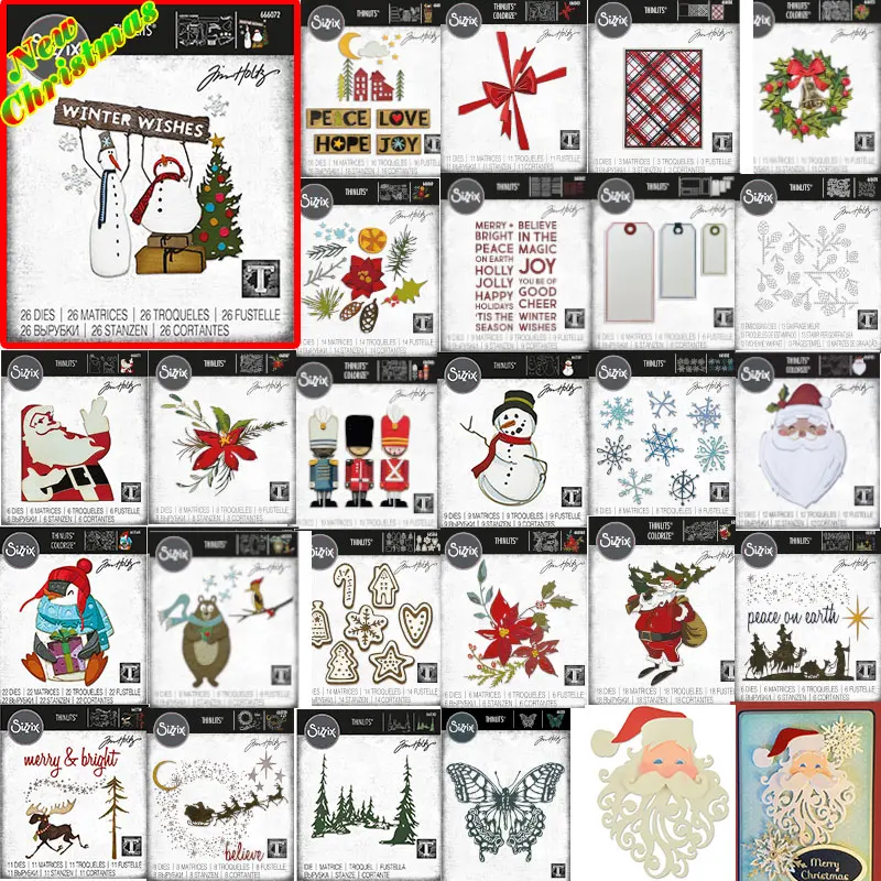 

Christmas Series Metal Cutting Die for DIY Scrapbooking Crafts Dies Cut Maker Photo Album Template Handmade Decoration 2022 New