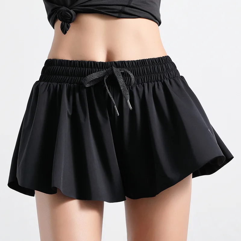 

Women's Sports Running Yoga Workout Gym Athletic Hiking Shorts With Pockets High Flexibility Waistband Push Up Cute Leggings