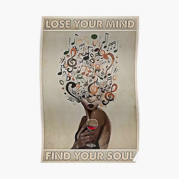 

Vintage Music Lose Your Mind Find Your S Poster Art Print Home Painting Funny Picture Vintage Room Mural Modern Wall No Frame