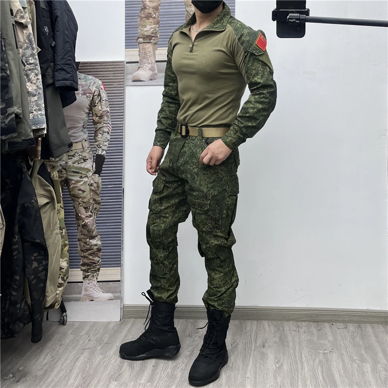 Весенне-осенний поклонник уличный Тактический Расширенный Камуфляжный костюм EMR