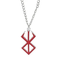 berserk symbol pendant necklace the mad warrior of norse viking mythology mens hip hop jewelry