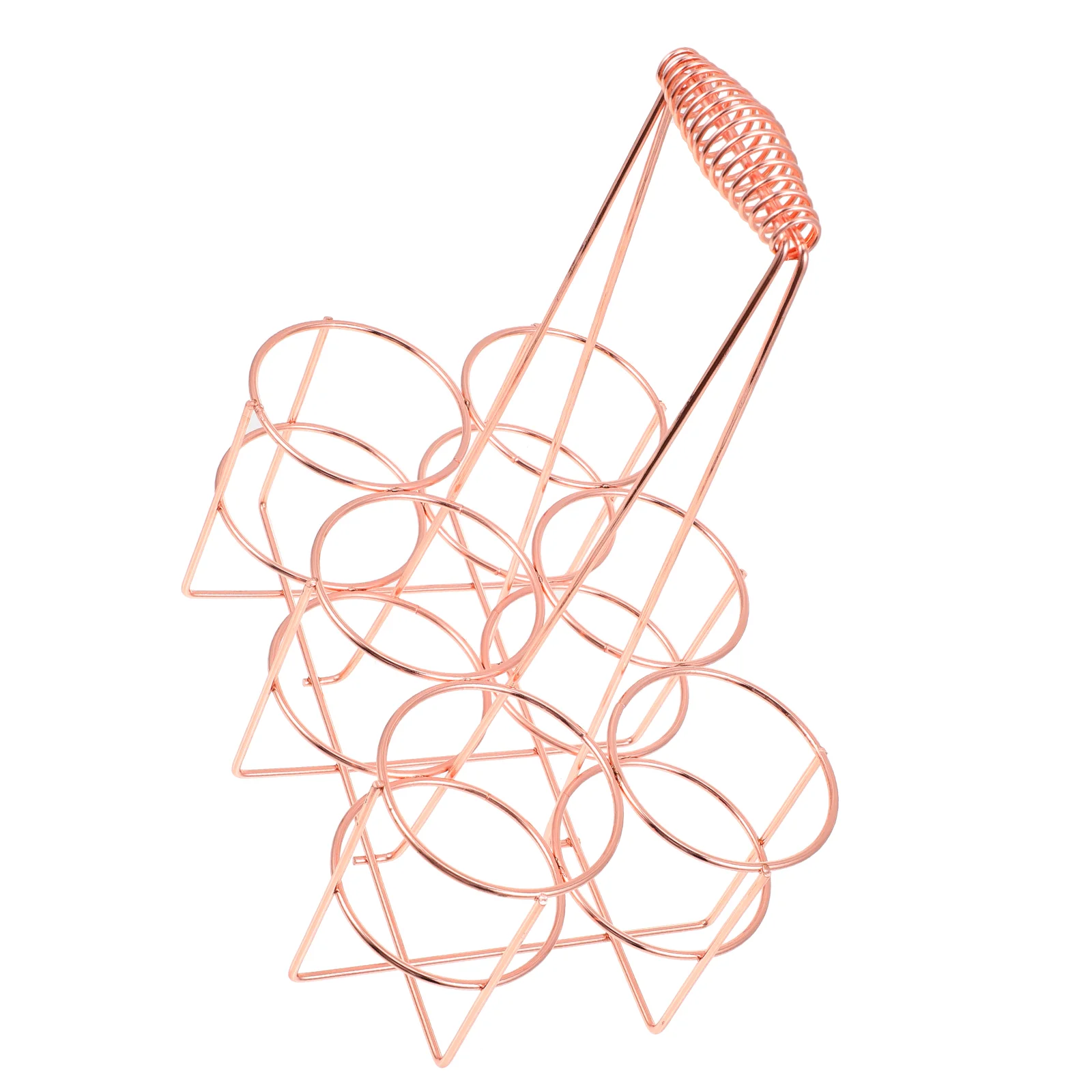 

Holder Beer Bottle Storage Rack Carrierpack Basket Metal Can Countertop Organizer Handheld Tabletop Six Freestanding Holding