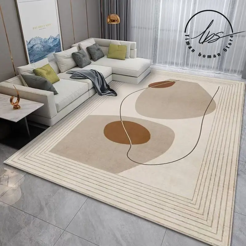 Современный настенный ковер для спальни с абстрактными линиями напольный коврик