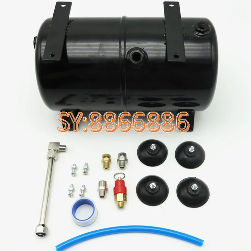 

Резервуар для хранения воздуха с 4 отверстиями, воздушный насос модели AS18B, воздушный компрессор объемом 3,5 литров, распылитель, тату-спрей, резервуар воздушного компрессора