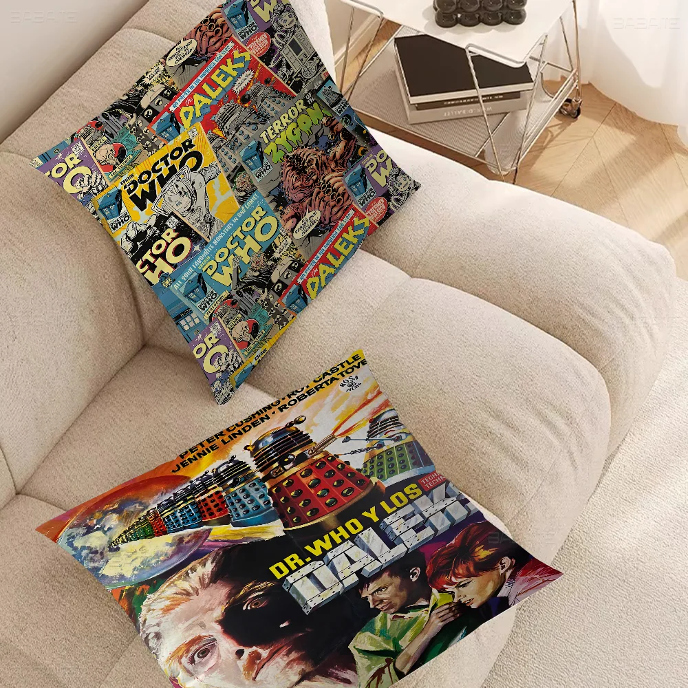 Фильм D-Doctor W-Whos 45*45 см наволочка Декор домашняя для дивана подушка