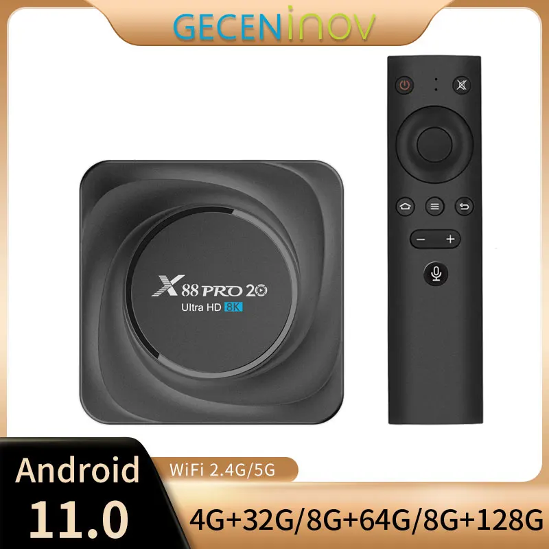 ТВ-приставка X88 PRO на Android 128 8 + 2 4 ГБ Wi-Fi Bluetooth |