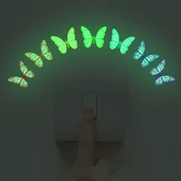 butterfly rainbow luminous switch sticker self adhesive wall stickers home decoration wall decor home accessories wallpaper