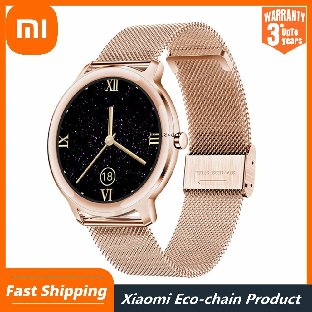 

Xiaomi Smart Watch Women Lovely Bracelet Full Touch Screen Heart Rate Monitor Fitness Tracker Women Smartwatch for Android IOS