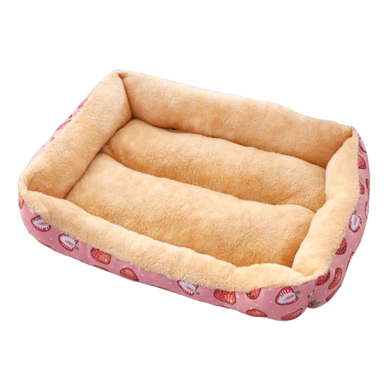 

Soft Plush Pet Bed for Cats Self Warming Autumn Winter Indoor Sleeping Crate Beds Anti Slip Bottom for Small Medium Dogs