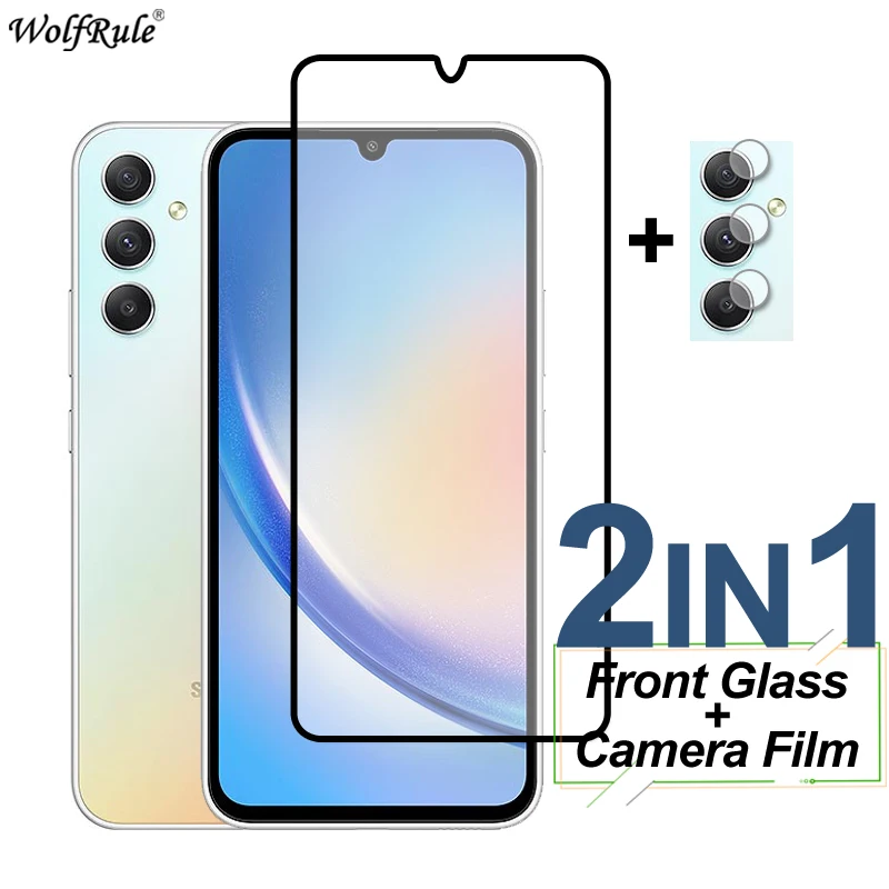 

Закаленное стекло с полным покрытием для Samsung Galaxy M34 F54 M14 M54 F14, защита экрана, защитная пленка для камеры Samsung M34 M54 M53