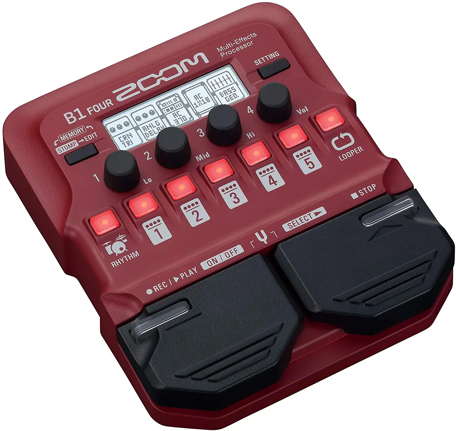 

Zoom b1 four b1x four bass guitar multi-made processor with expression pedal