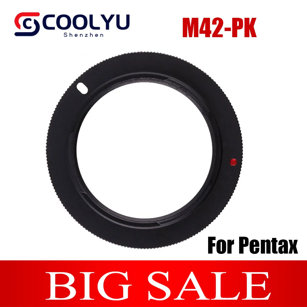 

Metal M42-PK Mount Lens Adapter Ring For Pentax K-X K-7 K20D k10 K-5 K-M K-3 K-50 K-5 II K-30 K-01 K-r k100 K200 Camera DSLR