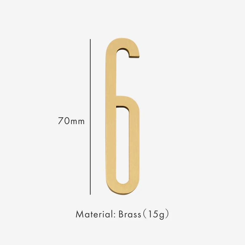 

Nurlin латунный номерной знак 70 мм