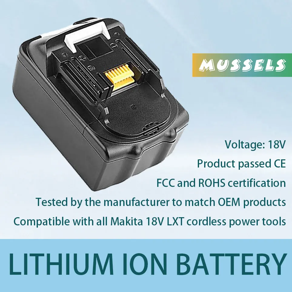 

Makita 18V LXT Li-ion battery replacement BL1830B (1)