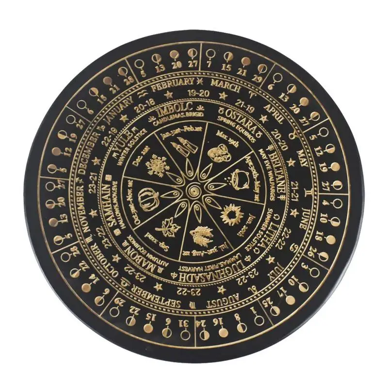 

Маятниковая доска, доска для гадания, вырезанная метафизическая доска для сообщений, круглая деревянная доска со звездами, приманка для подарка со зудом