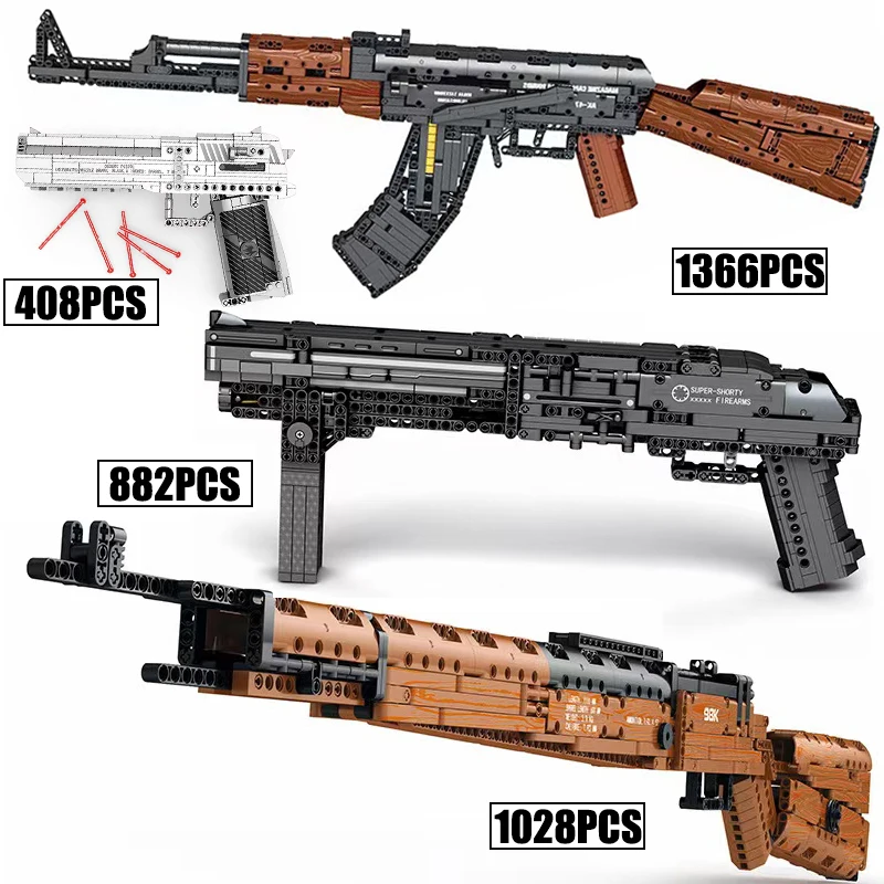 Военная снайперская винтовка строительные блоки AWM Desert Eagle пистолет