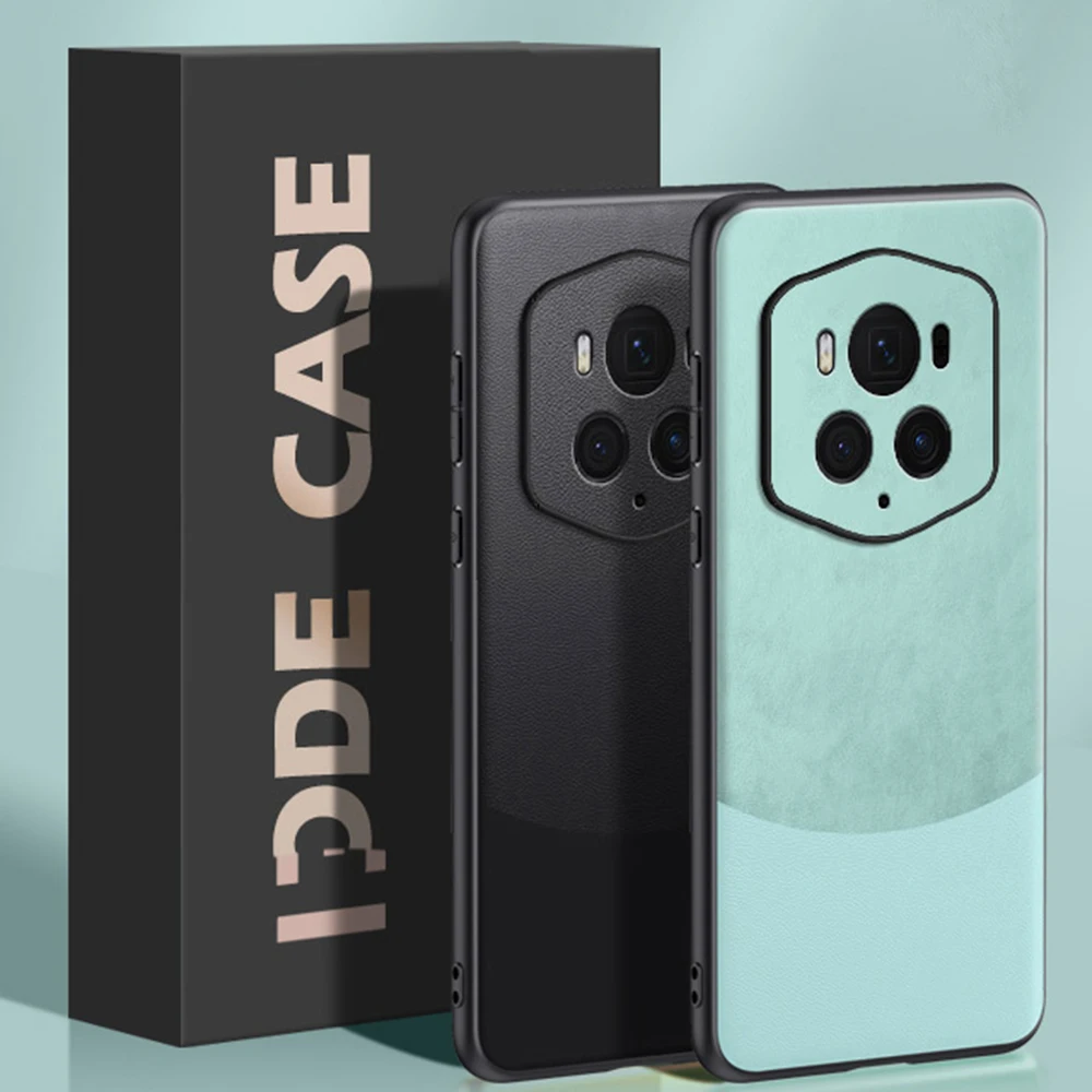 Чехол для Huawei Honor Magic6 RSR Porsche кожаный сращивающийся силиконовый защитный чехол