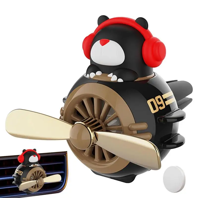 

Освежитель воздуха на пропеллере, симпатичный медвежонок, автомобильный диффузор, вращающийся автомобильный освежитель воздуха на пропеллере, освежитель воздуха на вентиляционное отверстие, ароматизатор