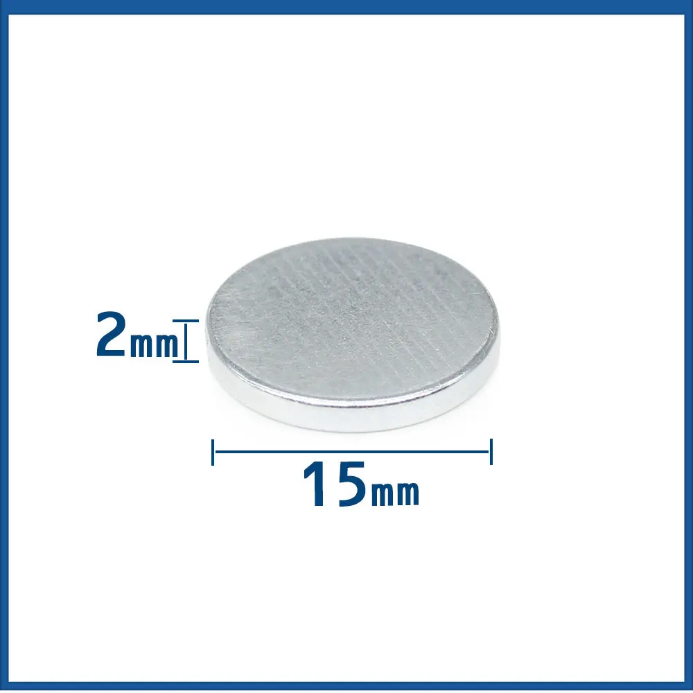 

5/10/20/50/100/150PCS 15x2 Neodymium Disc Magnets 15mmx2mm Permanent Small Round Magnet 15x2mm Thin Search Magnet Strong 15*2
