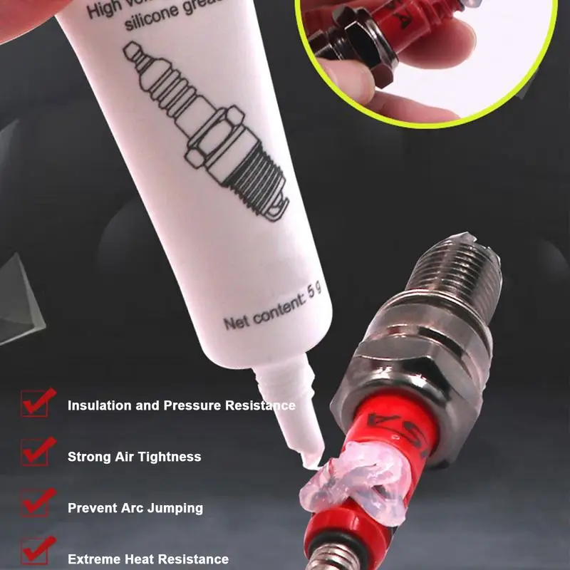 

Car High Voltage Spark Plug Insulating Silicone Lubricant Valves O Rings Ring Low Temperature Corrosion Resistance
