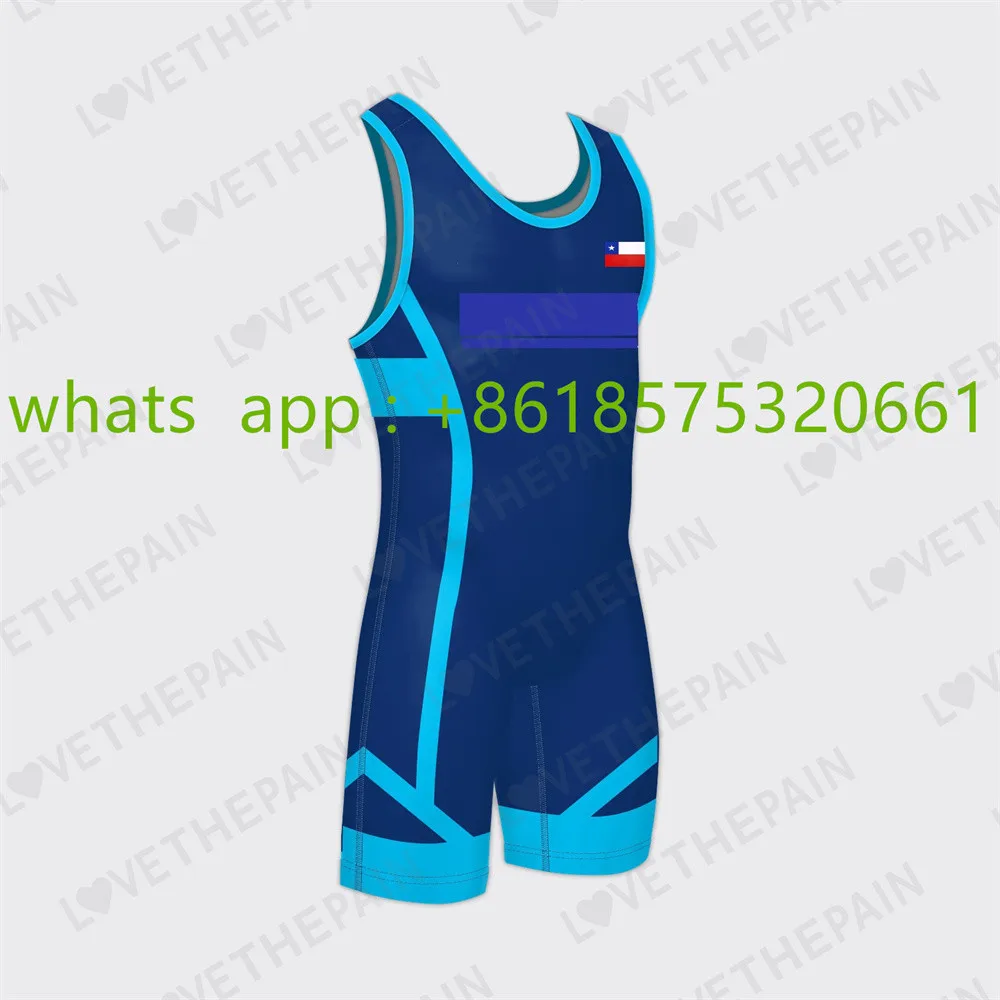 

USA COMPETITION SINGLET MEN'S Men Powerlift Suspenders Suit Wrestling Singlets Skinsuit Bodysuit Gym Sport Fitness Clothing Run