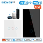 Умный переключатель Alexa RF433, стандарт ЕСВеликобританииСША, Tuya, управление, работает с Google Home, сенсорные переключатели для 123 4 устройств, для умного дома