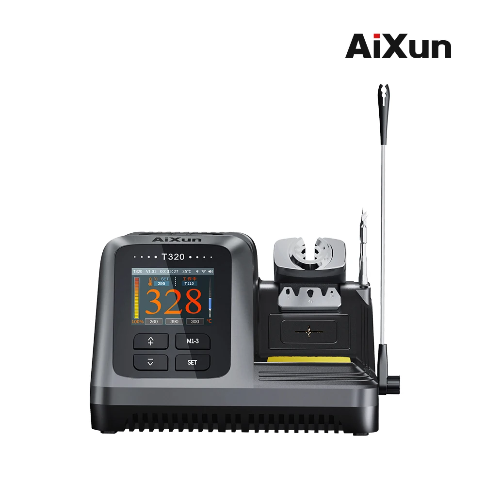 AIXUN T320 Паяльная станция T245 C210 ручка 200 Вт 2S Нагревательная паяльная паста для