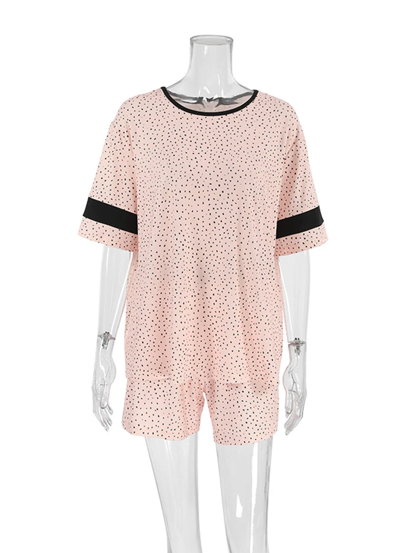Летняя женская пижама Marthaqiqi костюм из 2 предметов Женская Повседневная Домашняя