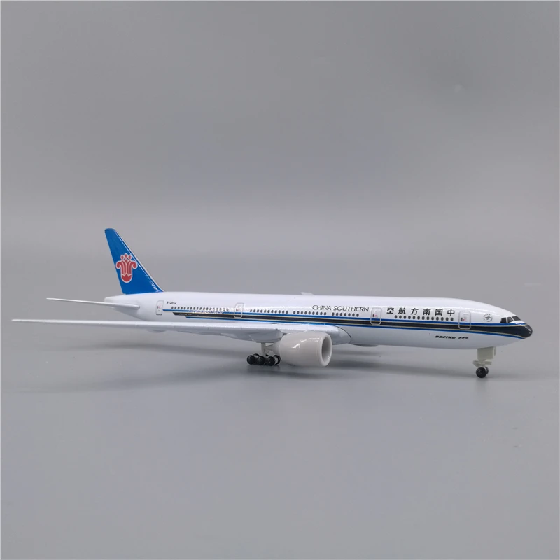 Модель самолета из металлического сплава, 20 см, авиамодель China South Airlines, Боинг 777, B777, модель самолета, модель самолета, литые самолеты с колеса...