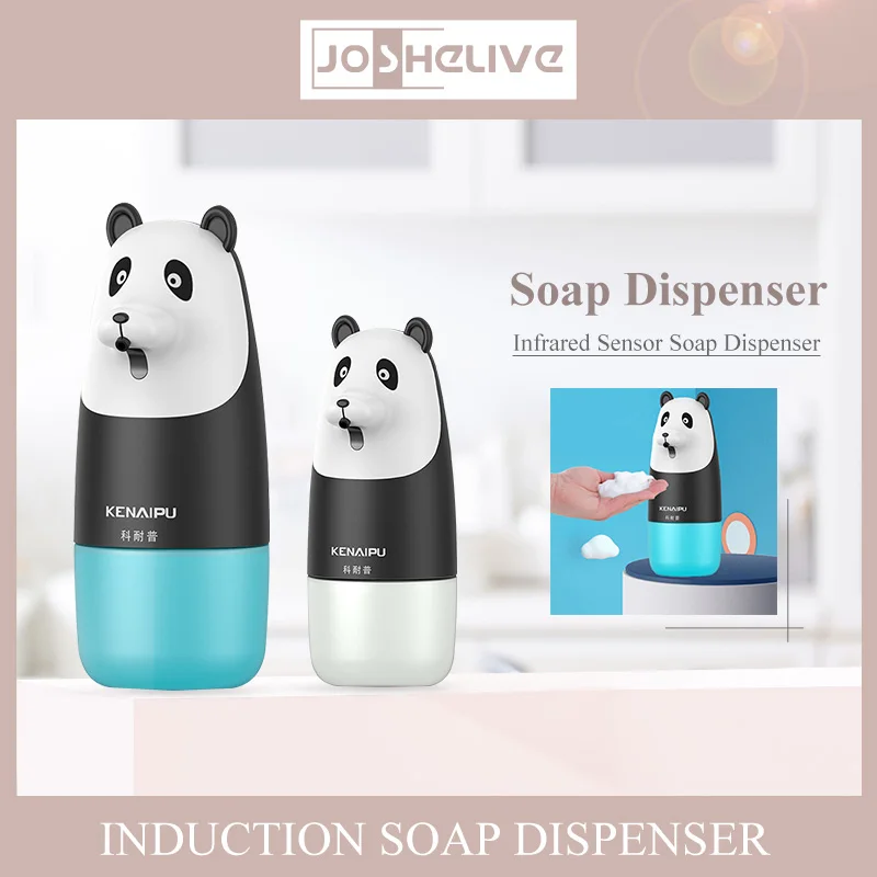

280ml USB Recharge Automatic Liquid Soap Dispenser Touchless Sensor Infrared Induction Bashroom Panda Foam Hand Washer Wholesale