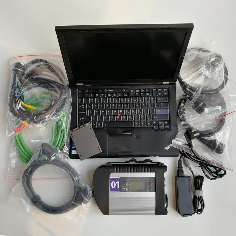 V09.2023 Najnowsze oprogramowanie Super MB Star C4 Interfejs SD 480 ГБ SSD Zainstalowany dobrze Laptop T410 I5 4G do automatycznej diagnostyki