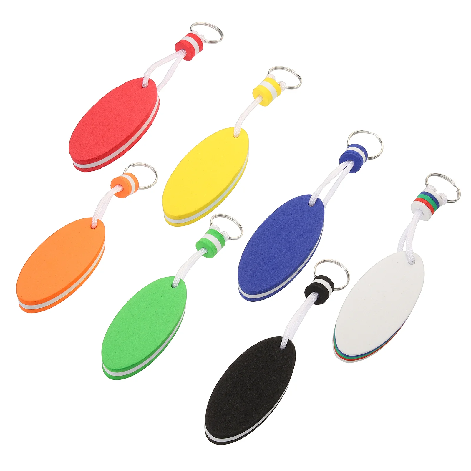 

7Pcs Floating Key Chain Decorative Floating Keychain For Boat Keys Floating Key Chain for Boat Keys Storage Daily