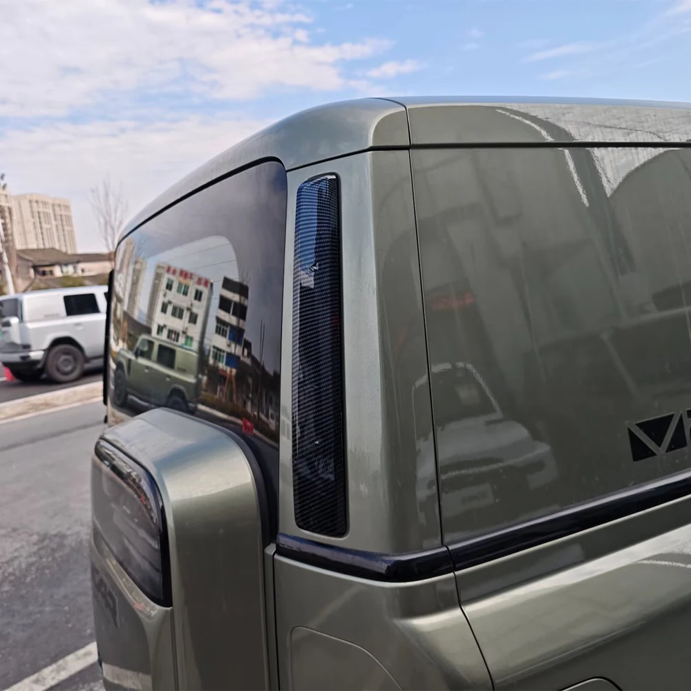 Фото Для Chery iCAR V23 текстура из углеродного волокна, полоса двери багажника автомобиля, литьевые аксессуары, отделка задней двери, стильные наклейки 2025 №3