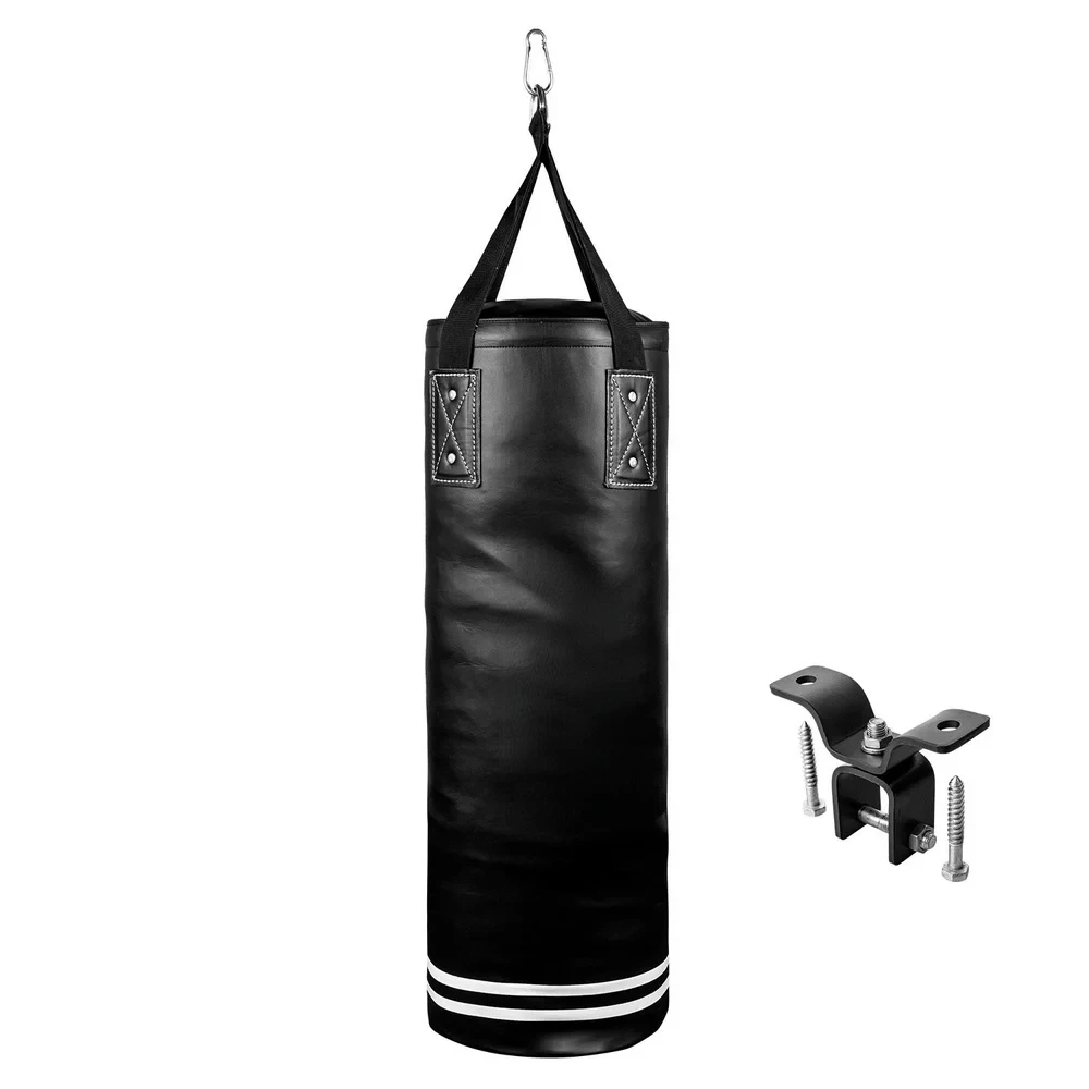 

Boxing Punching Bag - 70 lbs - /White - Heavy Bag Kit Martial arts training equipment Pocket staff Expandable staff