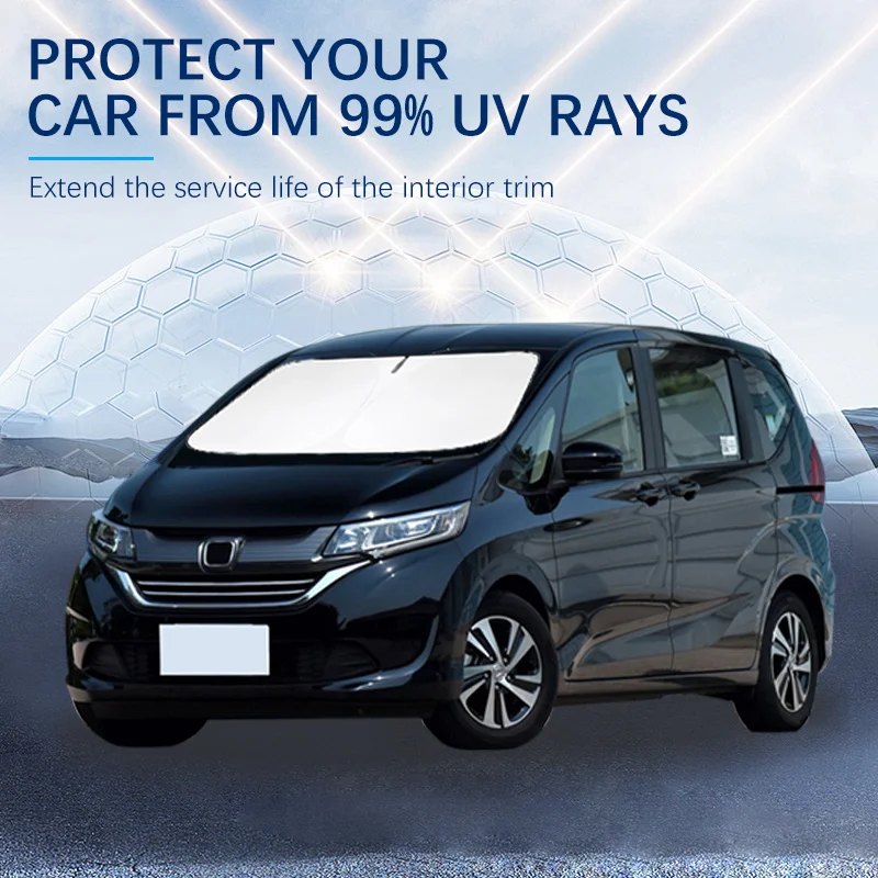 

Летние автомобильные аксессуары, солнцезащитный козырек на лобовое стекло автомобиля, подходит для Honda Freed Typer UR-V, анти-УФ-защита от солнца для автомобиля