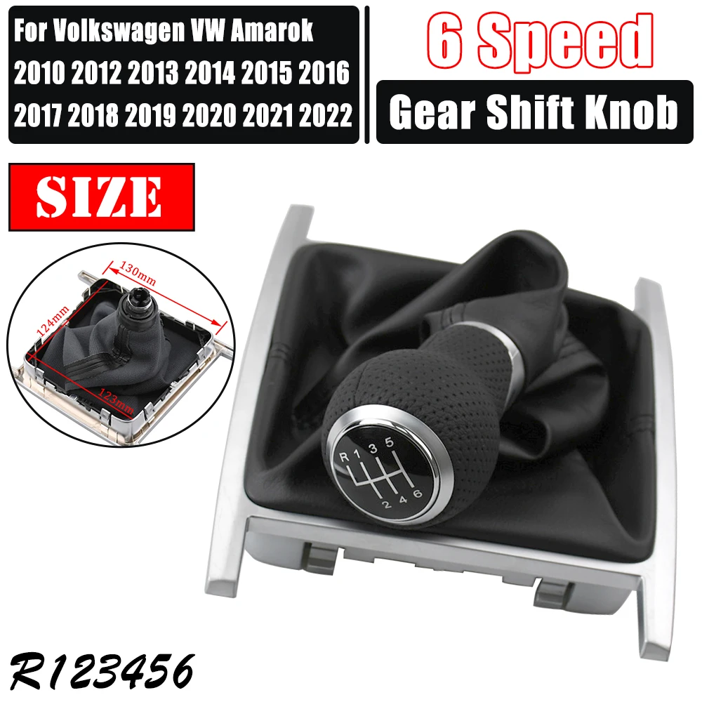 Ручка переключения передач 6 скоростей ручка рычага с кожаным чехлом для