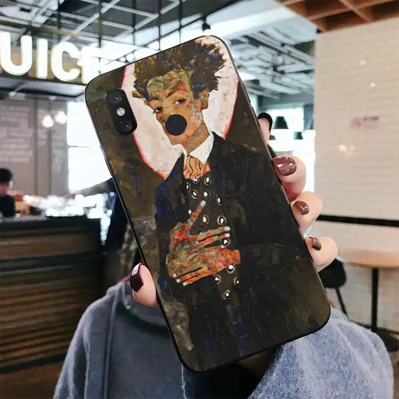 Egon Schiele Phone Case for Xiaomi mi 5 6 8 9 10 lite pro SE Mix 2s 3 F1 Max2 3