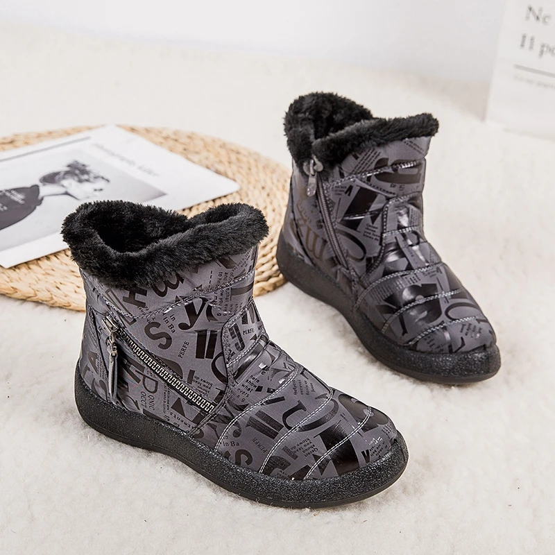 

New Winter Shoes Women Boots Waterproof Snow Boots Female Warm Plush Winter Boots Women Ankle Botas Mujer Woman Plus Size 43