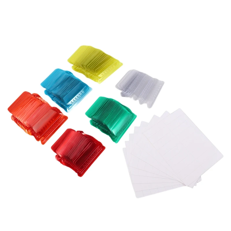 

180 Sets 2 Inch Hanging Folder Tabs and Inserts for Quick Identification of Hanging Files Hanging File Inserts