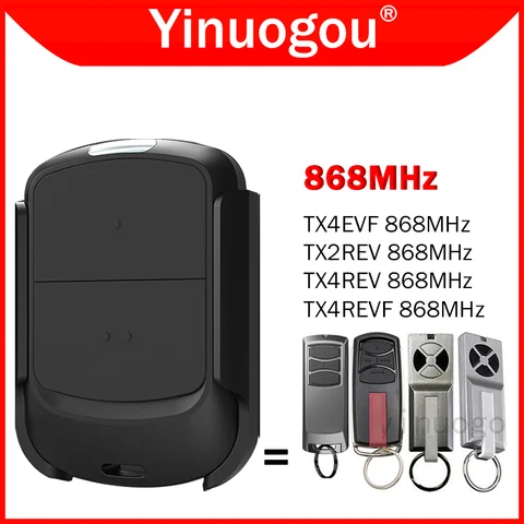 Для TX4EVF TX2REV TX4REV TX4REVF Дубликатор пульта дистанционного управления гаражными воротами 868 МГц Клон пульта дистанционного управления воротами