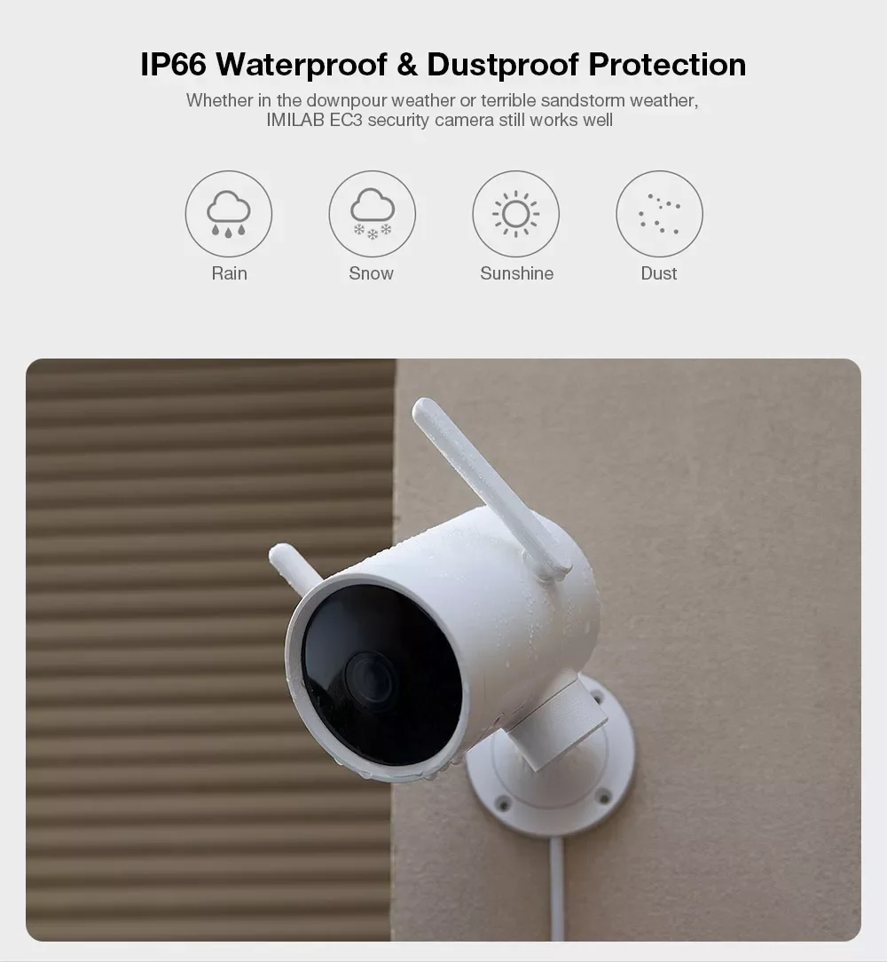 

New in EC3 Outdoor Camera 2K HD Ip Wifi Mihome Security Protection Video Surveillance Webcam Cctv Waterproof Night Vision Cam s