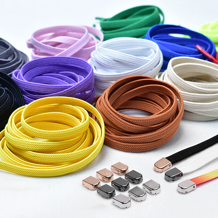 105cm 1Pair No tie Shoelaces Flat Elastic Shoe Laces For Kids and Adult Sneakers Shoelace Quick Lazy Laces Shoe strings Bold