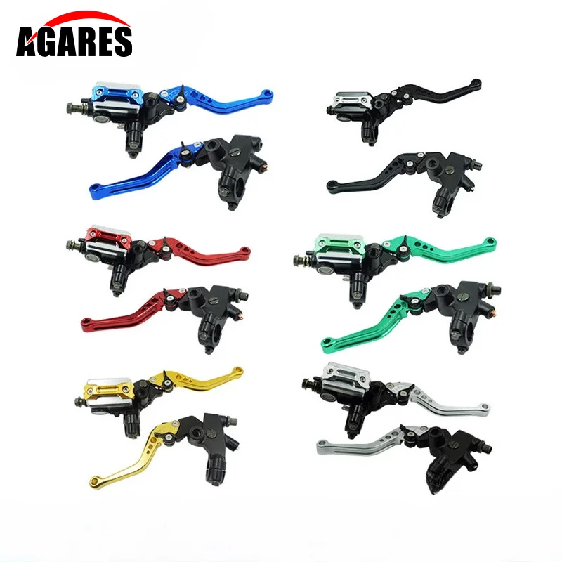 

2Pcs Motorcycle Handbrake 22mm CNC Hydraulic Disc Brake Upper Pump Motorcycle Clutch Handbrake Lever Motorcycle Brake Levers