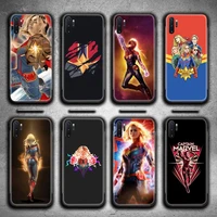 captain marvel phone case for samsung galaxy note20 ultra 7 8 9 10 plus lite m51 m21 m31s j8 2018 prime