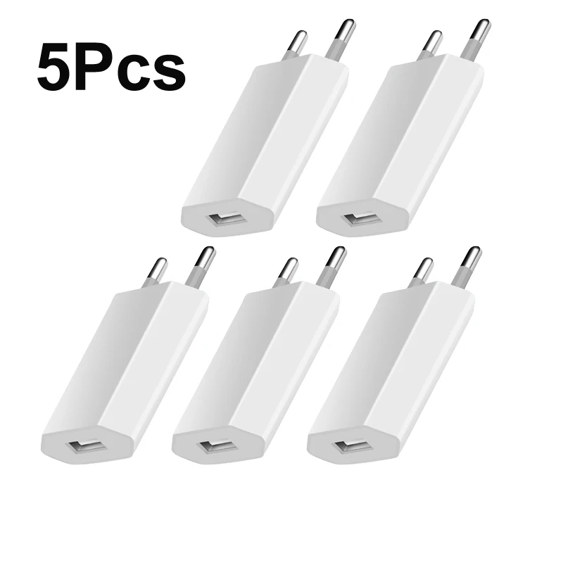 

5V 1A USB Phone Charger Travel Wall EU Plug For Mobile Phone Charger AC Adapter For iPhone 6 6S 5 5S SE USB Cable Charger
