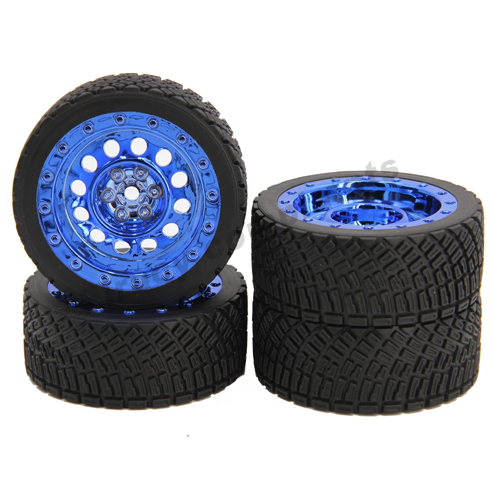 

4pcs 66mm Off-Road 1.9 inch Tires Rubber Tension Tyre Tire Hub Rim for 1/14 1/16 1/18 Rc Car Wheels Tamiya HPI Kyosho Racing HSP