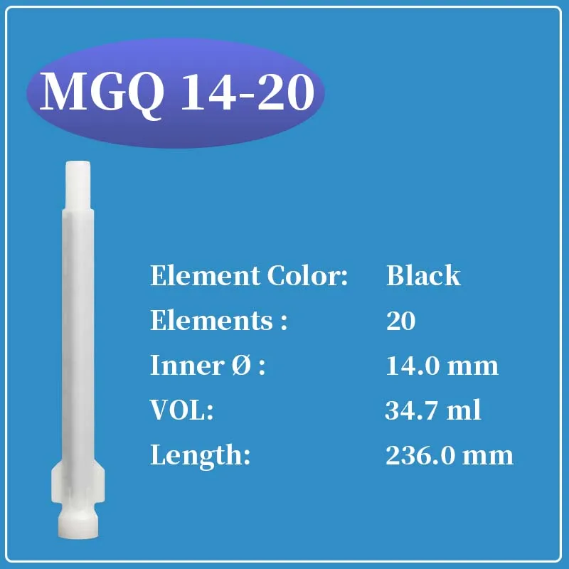 Фото Смеситель MGQ 14-20 двухкомпонентный статический миксер 50шт №1