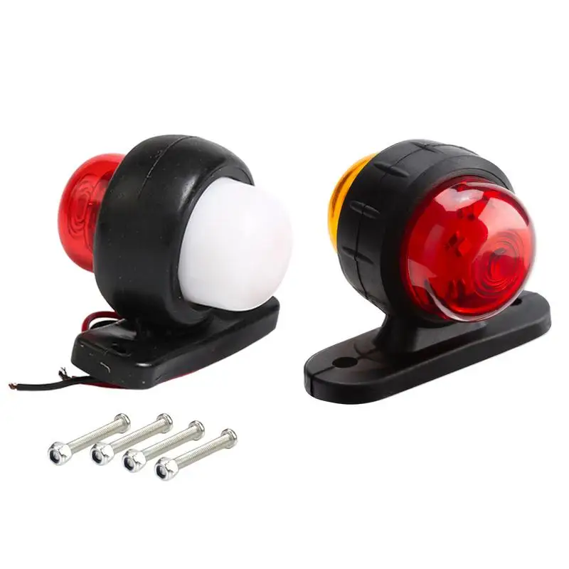 

2 PCS Marker Light LED Marker Light Clearance Light Tail Brake Light DOT Compliant IP65 Waterproof Truck Trailer Marker